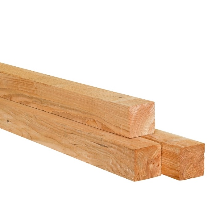 Paal Douglas 12x12x300cm Bezaagd