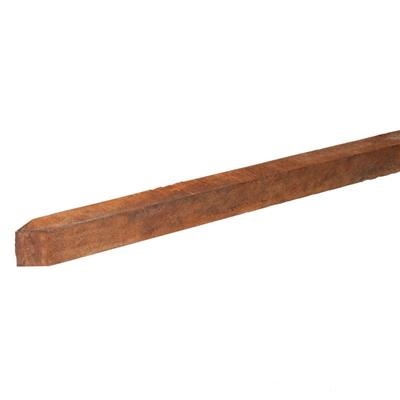 Piketpaal Hardhout 4x4x100cm Bezaagd