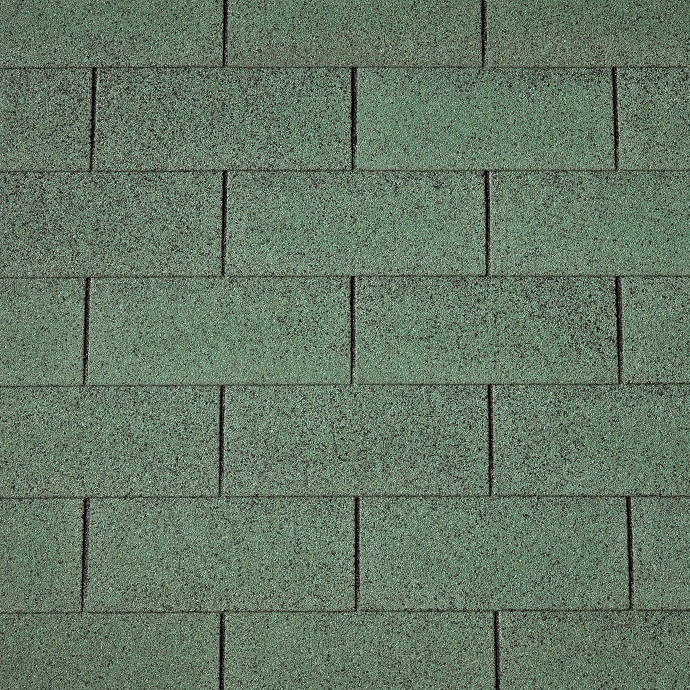 Dakshingles recht groen – pak 3 m²