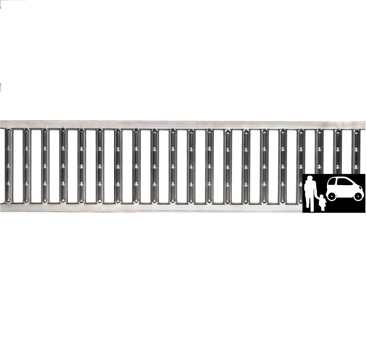 ACO Euroline RVS Sleufrooster 100cm